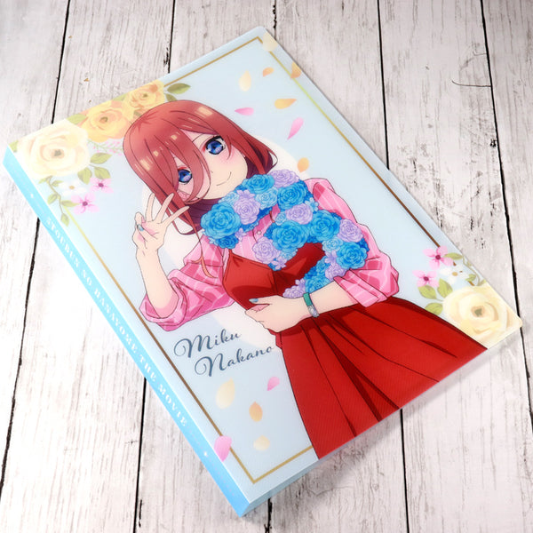 五等分の花嫁 クリアファイルセット 収納バインダー付き 五等分の花嫁