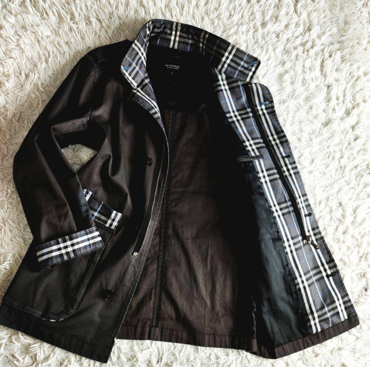 nano universe ナノユニバース 羊革 レザー ライダースジャケット M