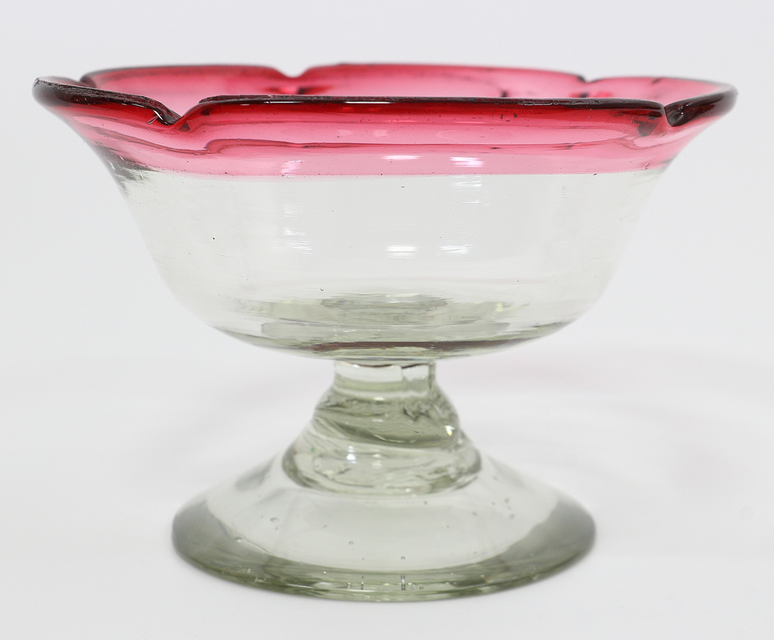 珍品！幾何学模様 氷コップ・ 乳白 ぼかし アイスクリームカップ 大正