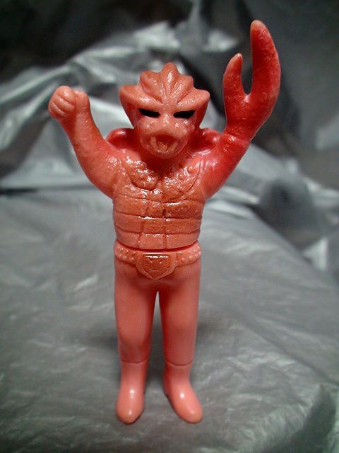 旧バンダイ製 カニバブラー 珍色 ソフビ フィギュア 怪人 当時物