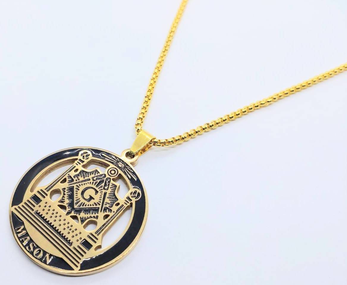 激レア！英国フリーメイソン首飾り イギリスアンティーク 秘密結社