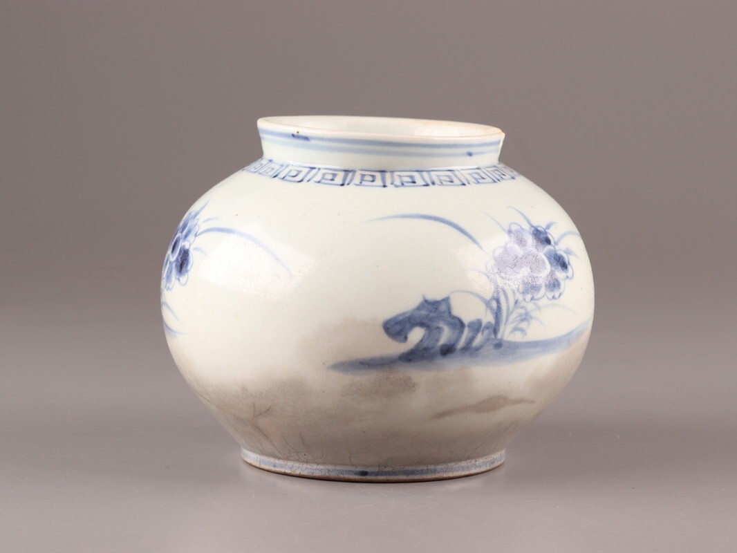 李朝 白磁 古染 染付 龍の図 銀縁 古玩 鑑賞陶器 蔵出し Yahoo!