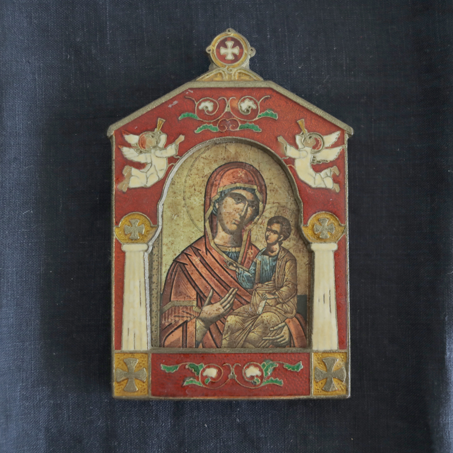 宗教美術 イコン 宗教画 壁掛け 聖母子 聖母マリア キリスト 聖品 聖像