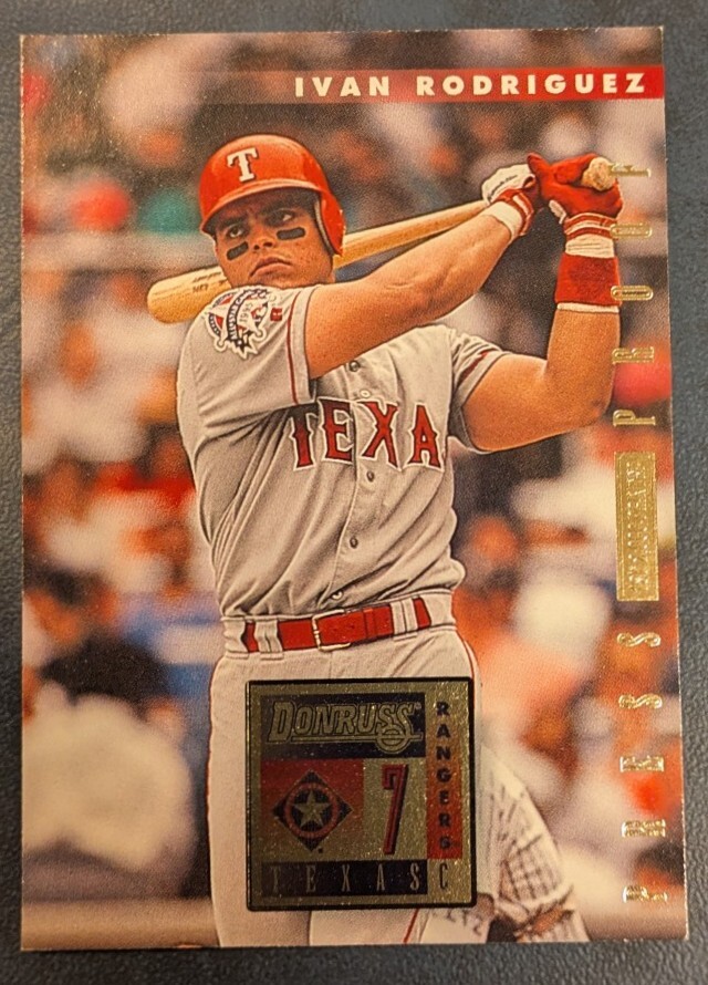 メジャーリーグカード イヴァン ロドリゲス 使用済みグローブ