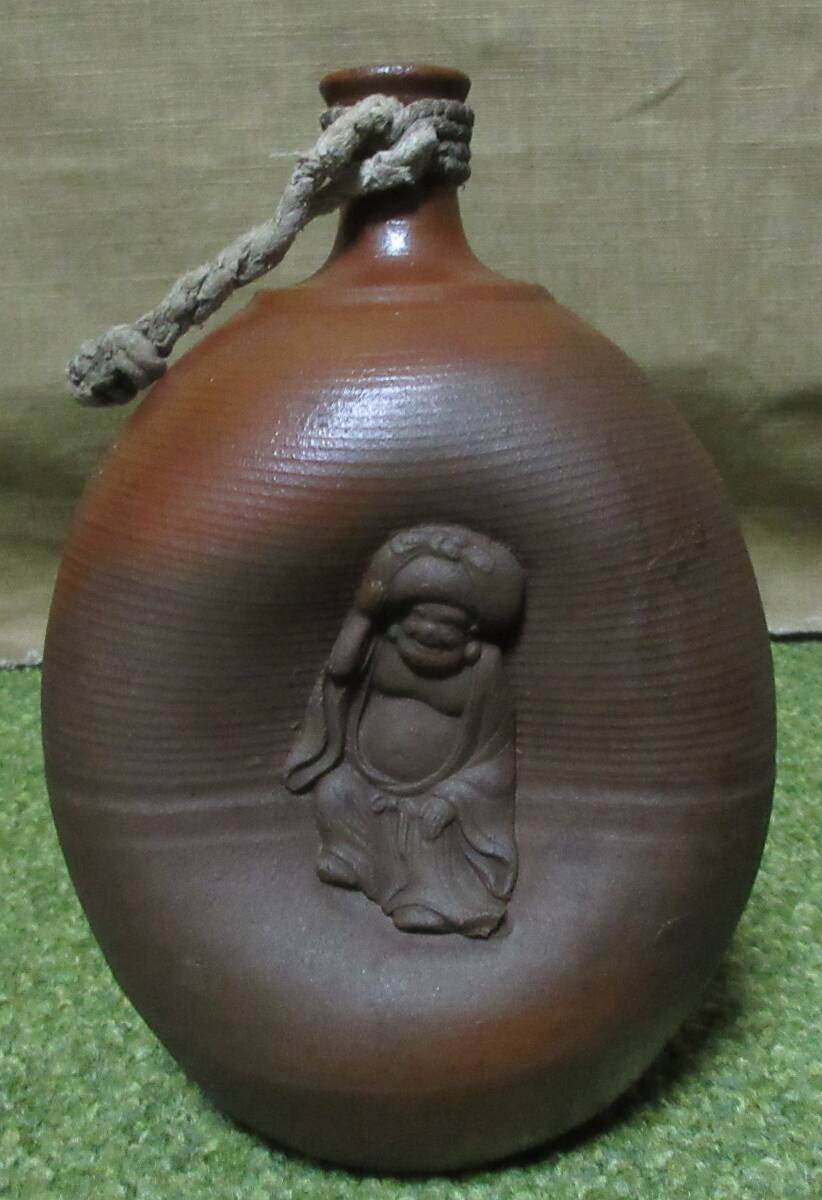 古備前 人形徳利 徳利 酒器 花器 花瓶 一輪挿し 布袋 七福神 Yahoo