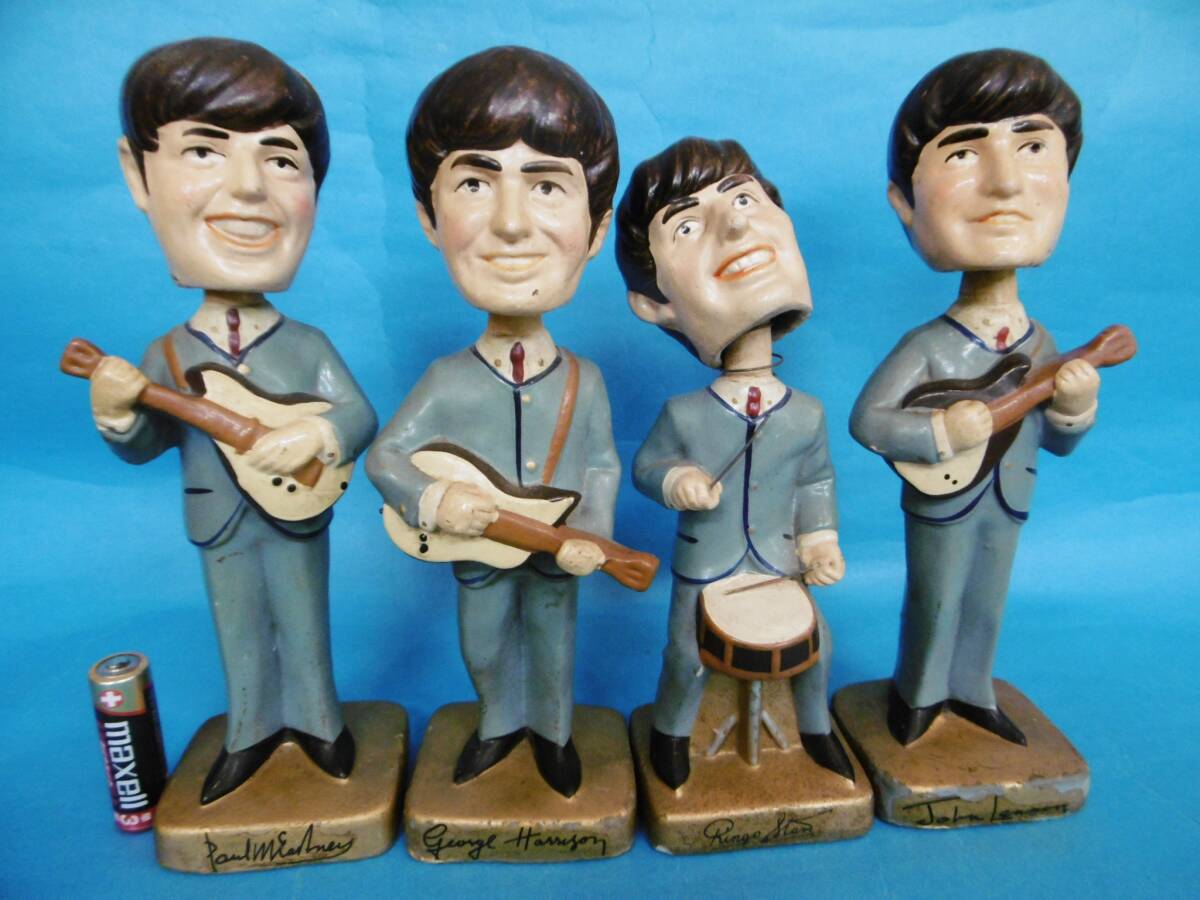 正規品 1985年アニメ ザ ビートルズ大型人形セット 正規品 1985年