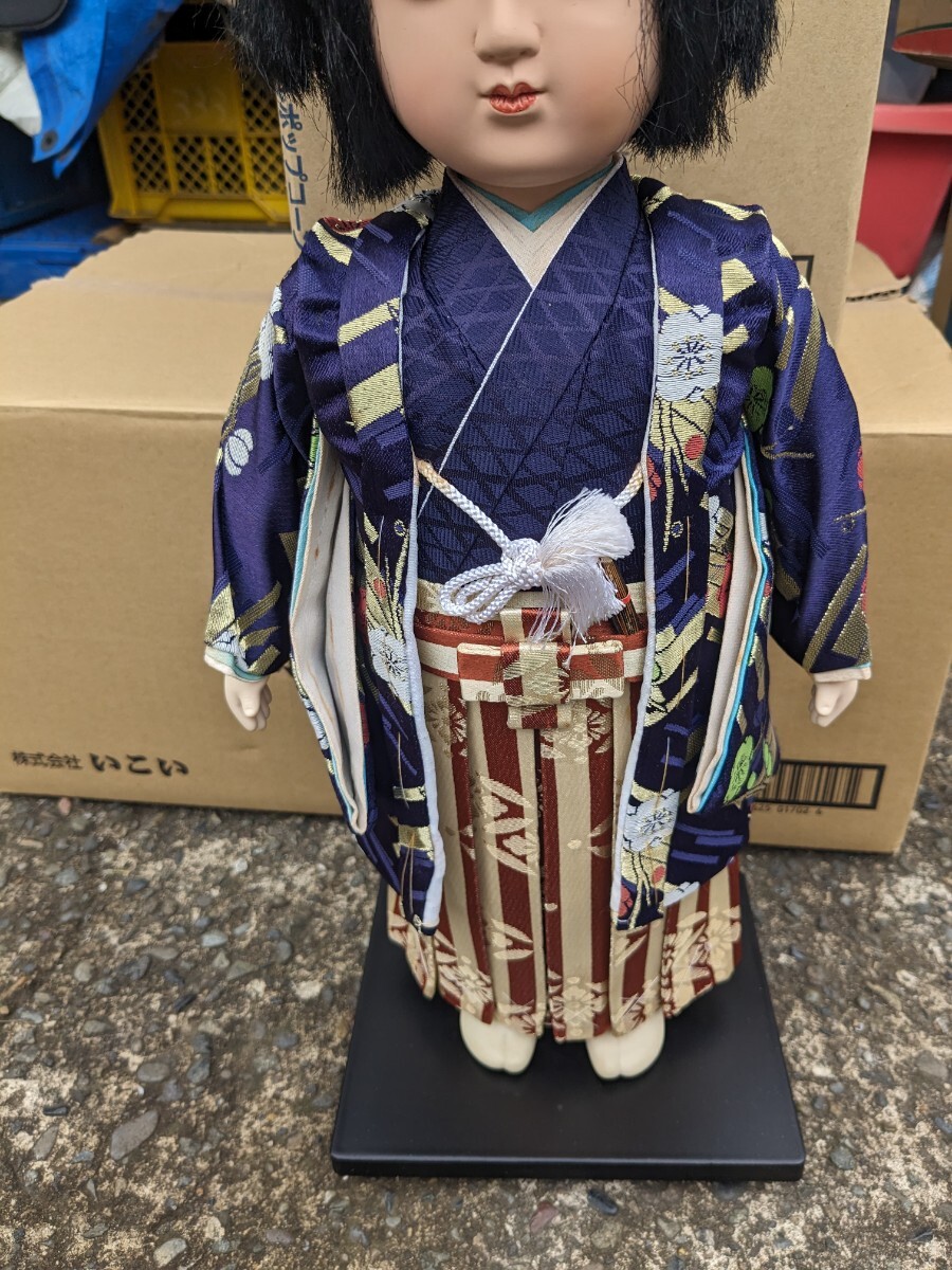 市松人形 日本人形 男の子 アンティーク 着物 時代 昭和レトロ 置物 高