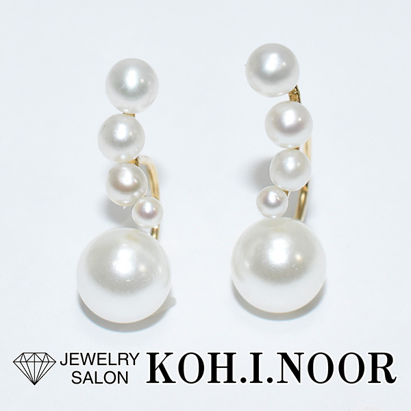 シエナロゼ パール 1.9mm～6.4mm 10金イエローゴールド K10YG ピアス