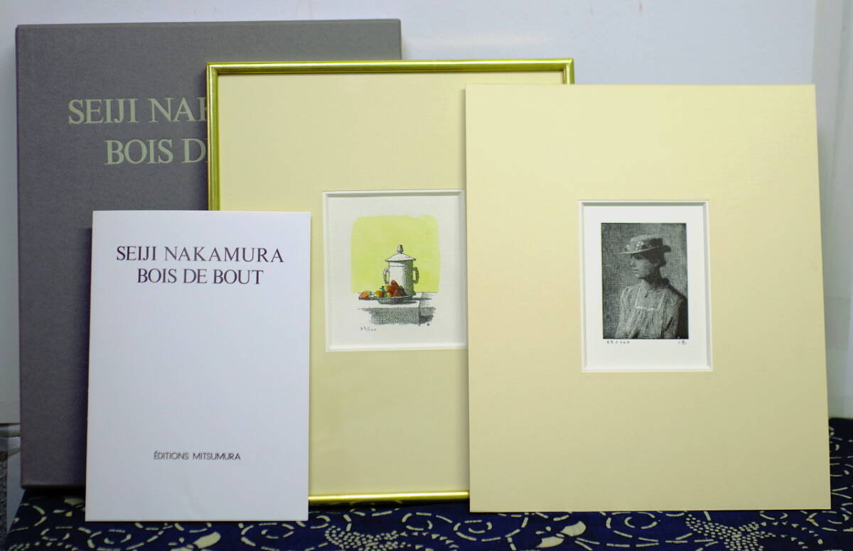 中古美品】中村清治 花飾りの帽子 リトグラフ 44×40cm Yahoo