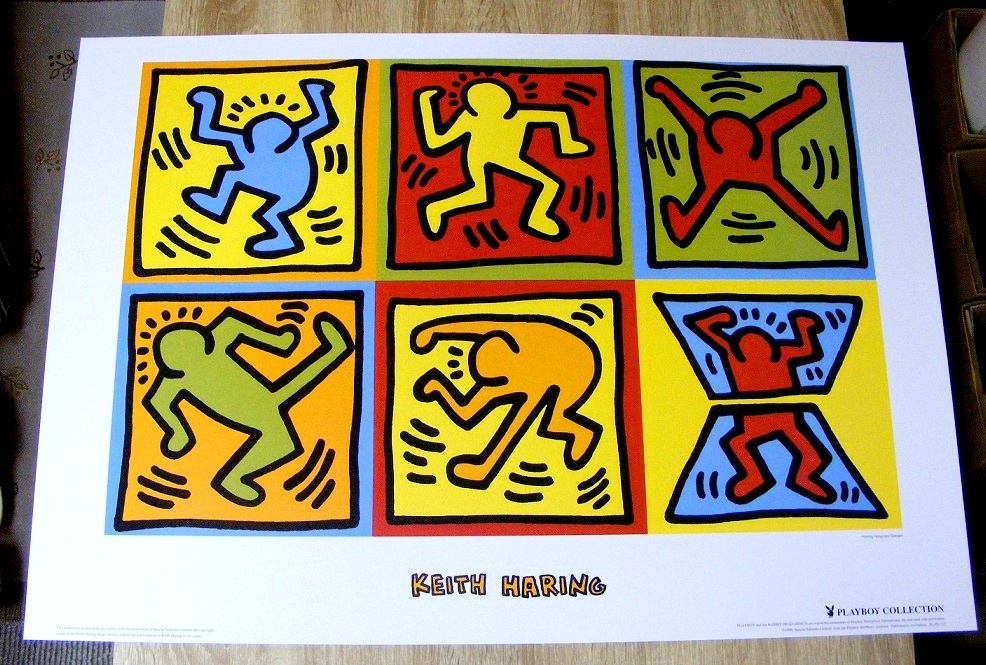 Keith Haring (キースヘリング) Six Dancing People 1999年製ポスター