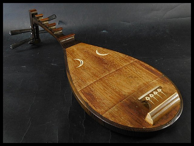 琵琶 筑前琵琶 四弦 撥付き 琵琶 筑前琵琶 四弦 撥付き 琵琶 楽器