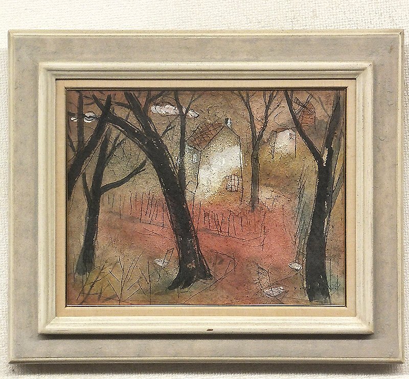 松井ヨシアキ 油彩画「夢」額装 松井ヨシアキ 油彩画「夢」額装