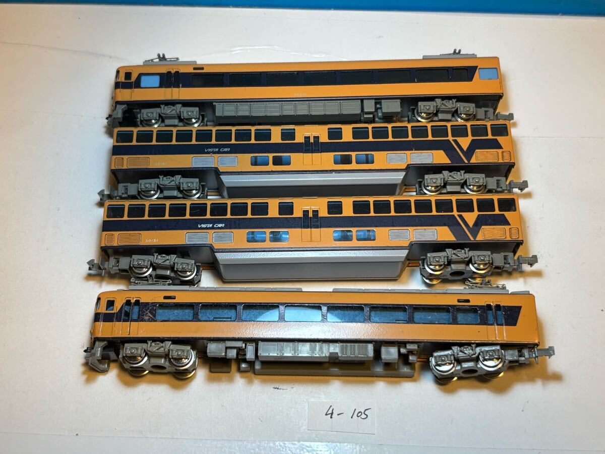 エンドウ 近鉄ビスタカー 4両セット 動力車あり ケースなし 中古N