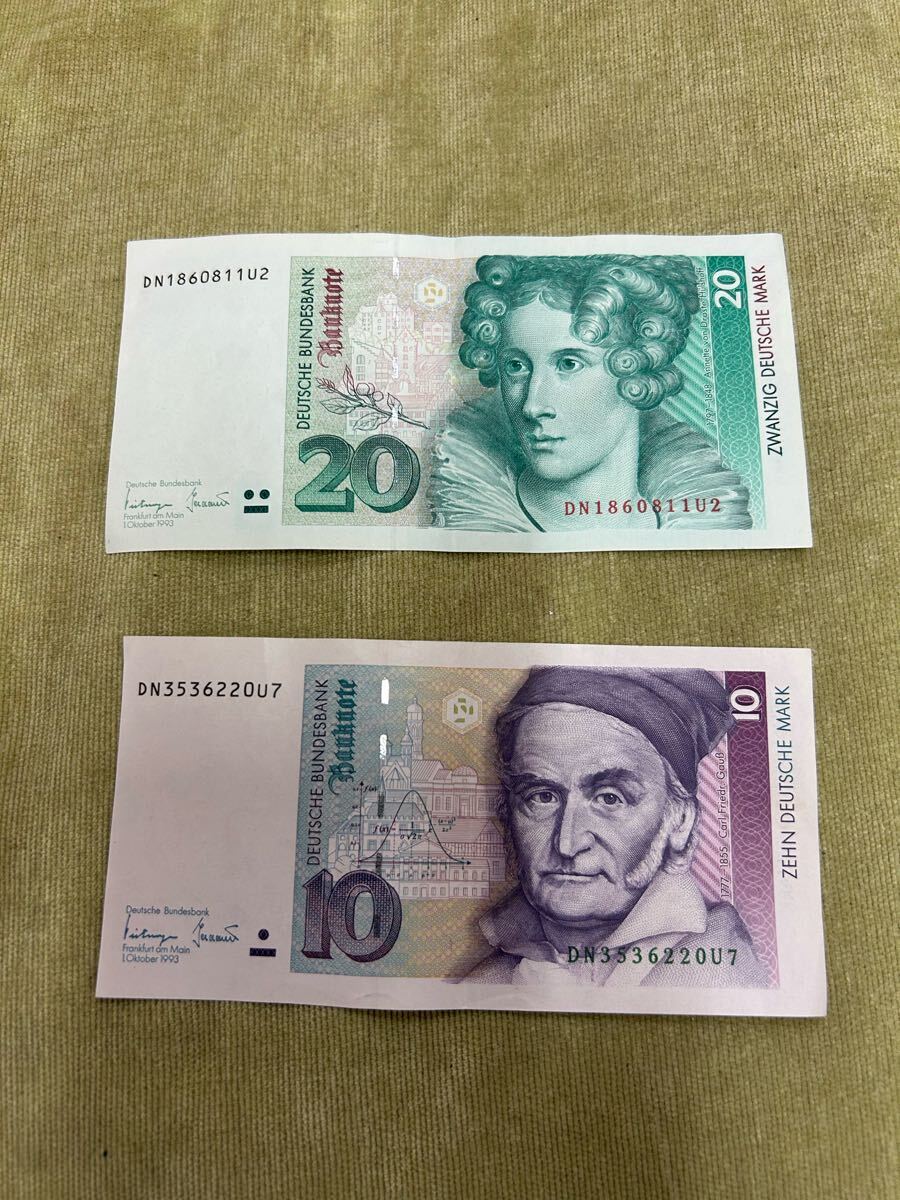 ドイツ旧紙幣セット 10, 20, 50, 100 計360マルク 追加1枚 Yahoo