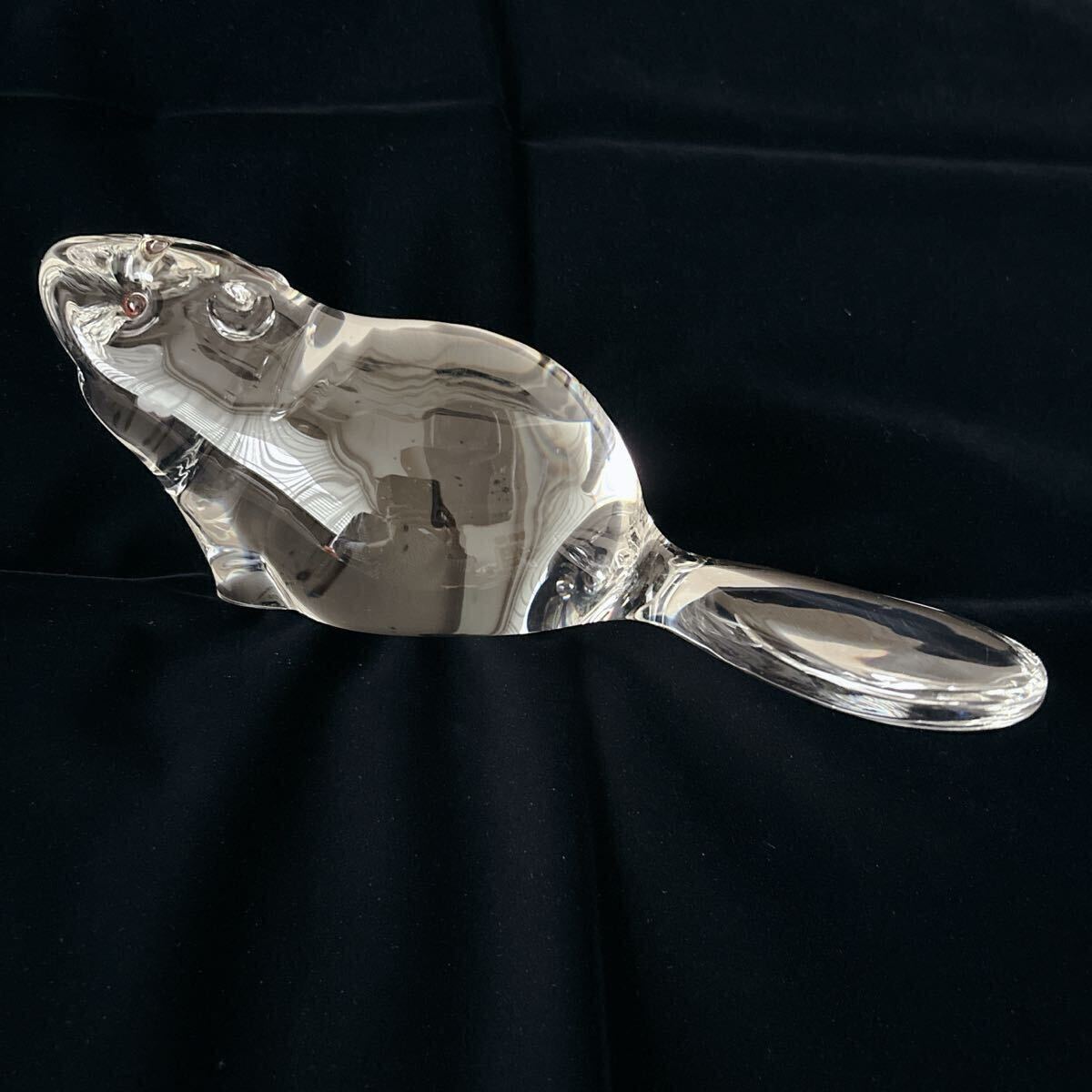 スチューベン クリスタル ガラス 『コウノトリ』 ヴィンテージ廃盤品