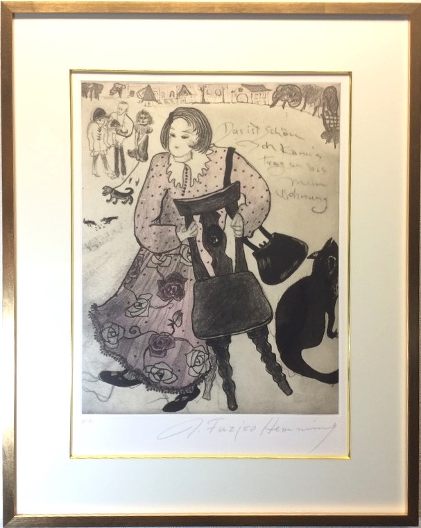 Yahoo!オークション -「フジ子ヘミング」(銅版画、エッチング) (版画