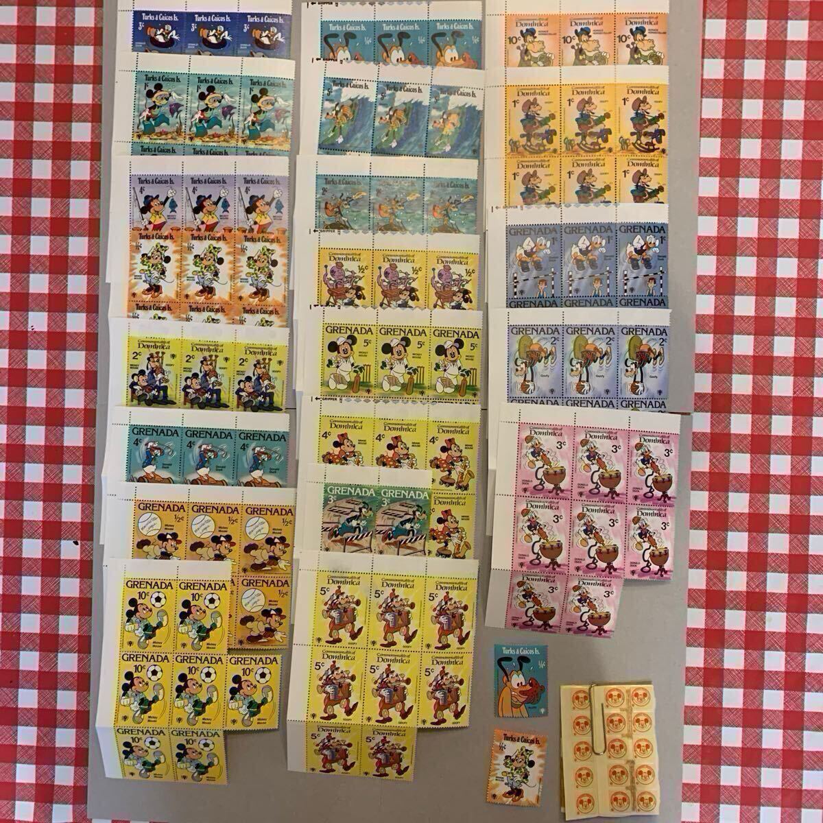 8点まとめ売り】ディズニー 切手 ミッキー&フレンズ 8点まとめ売り