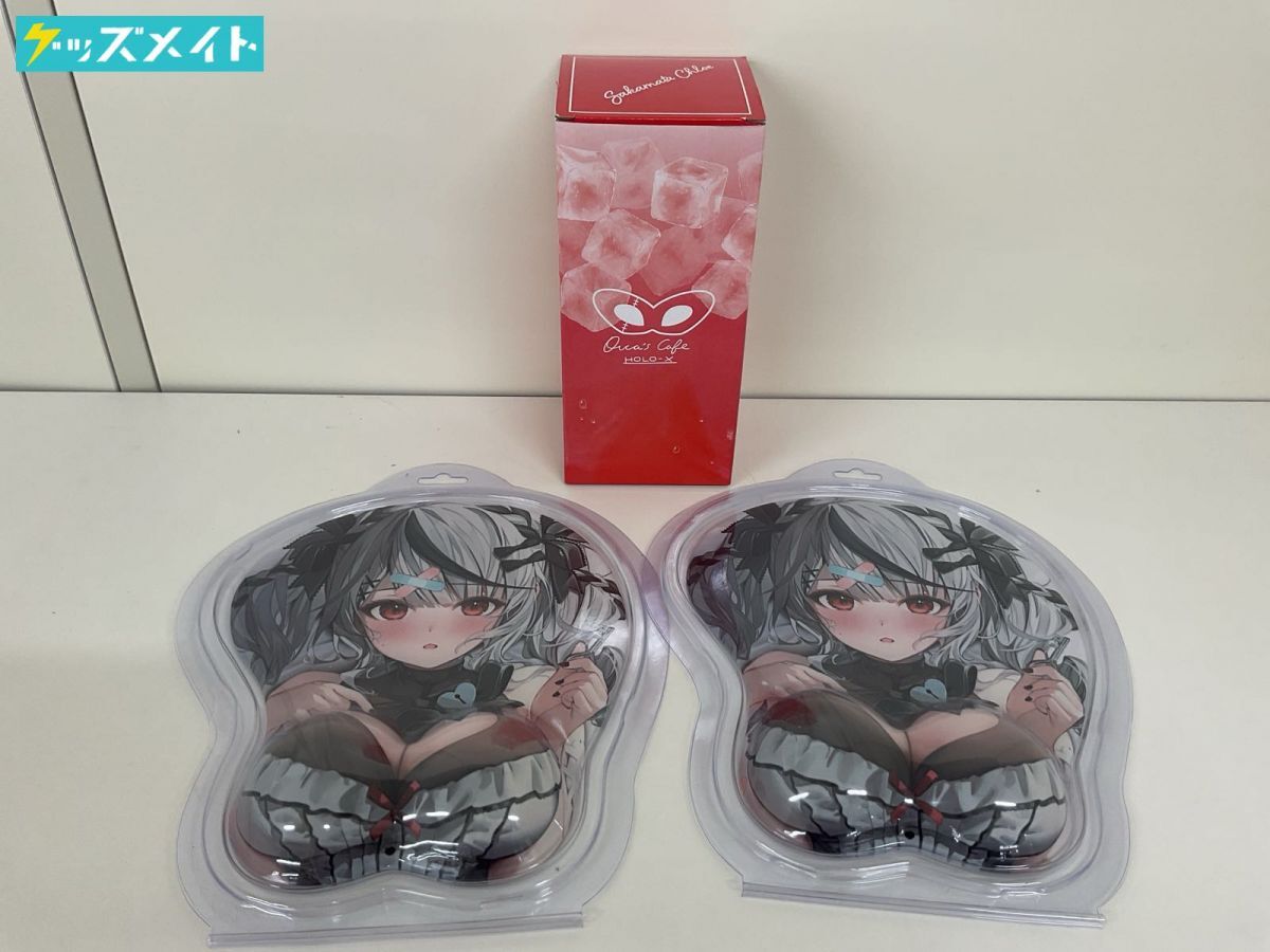 ホロライブ 沙花又クロヱ おっぱいマウスパッド タンブラー 3つセット