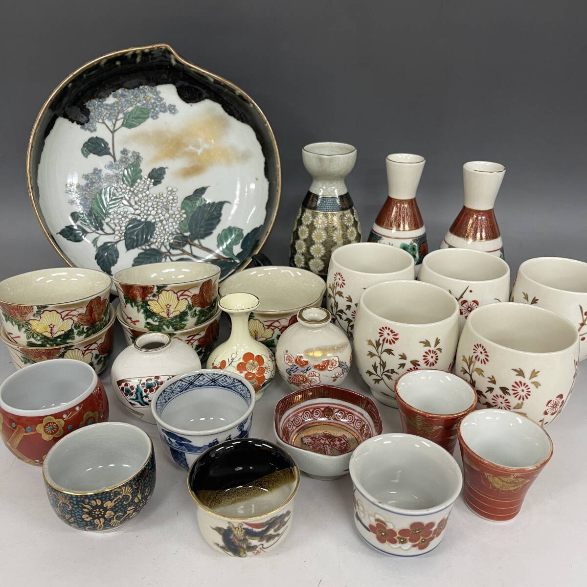 九谷焼 赤絵花鳥文徳利 九谷焼 赤絵花鳥文徳利 九谷焼 赤絵花鳥文徳利