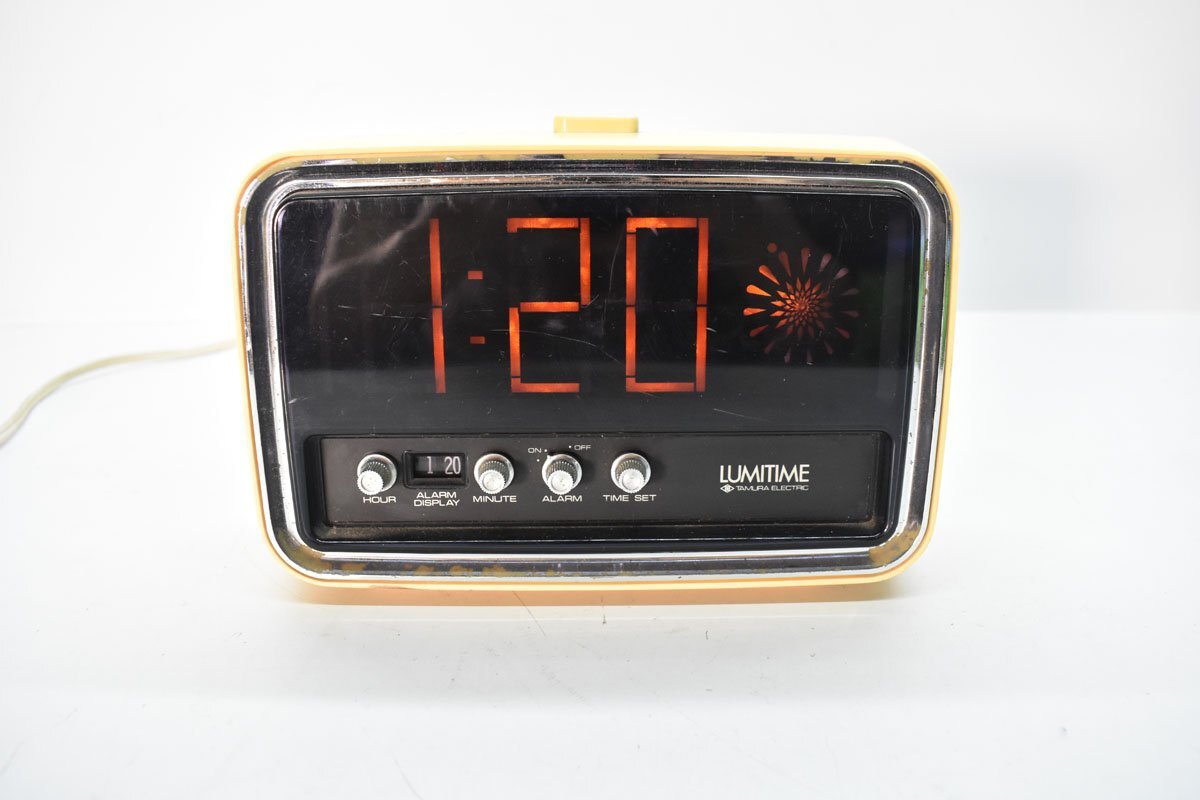 ルミタイム 光デジタル時計 YT-105 昭和 レトロ 田村電気 ルミタイム