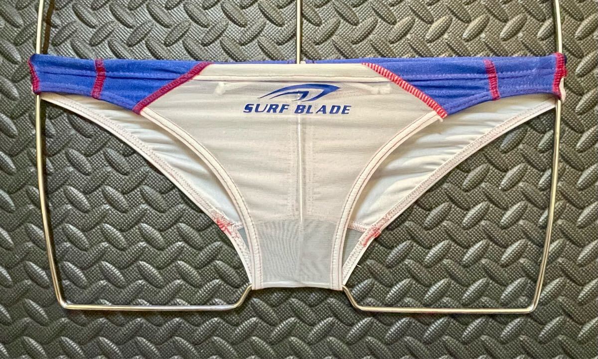 SURFBLADE 競パン Sサイズ 水色系 サックス シンプル 透けやすい 薄