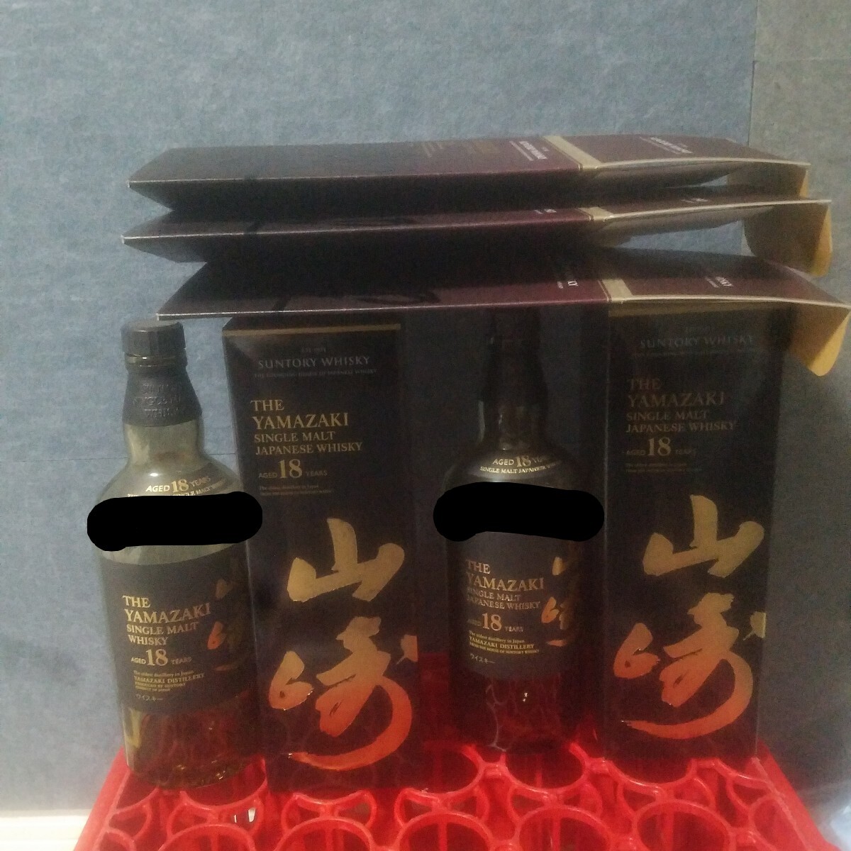 山崎 18年 ウイスキー 空瓶箱付き5本セット 山崎 18年 空瓶箱付き5本セット