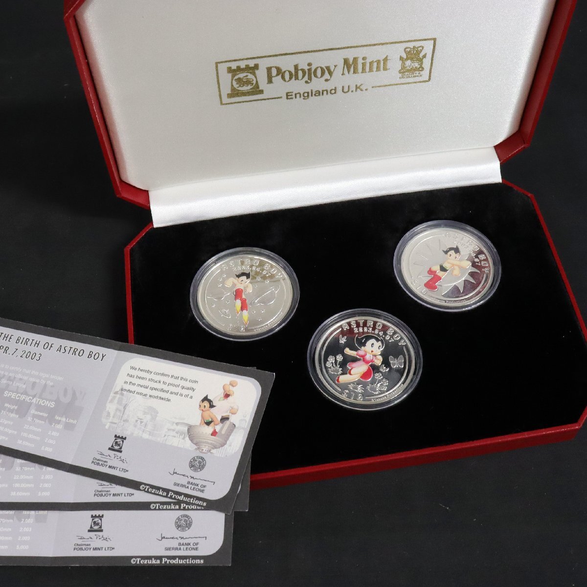 鉄腕アトム 記念銀貨セット Pobjoy Mint 10ドル銀貨セット Yahoo