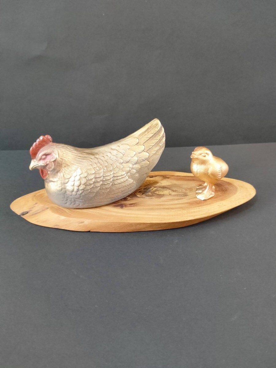 2026年最新】Yahoo!オークション -鶏 置物(金属工芸)の中古品・新品