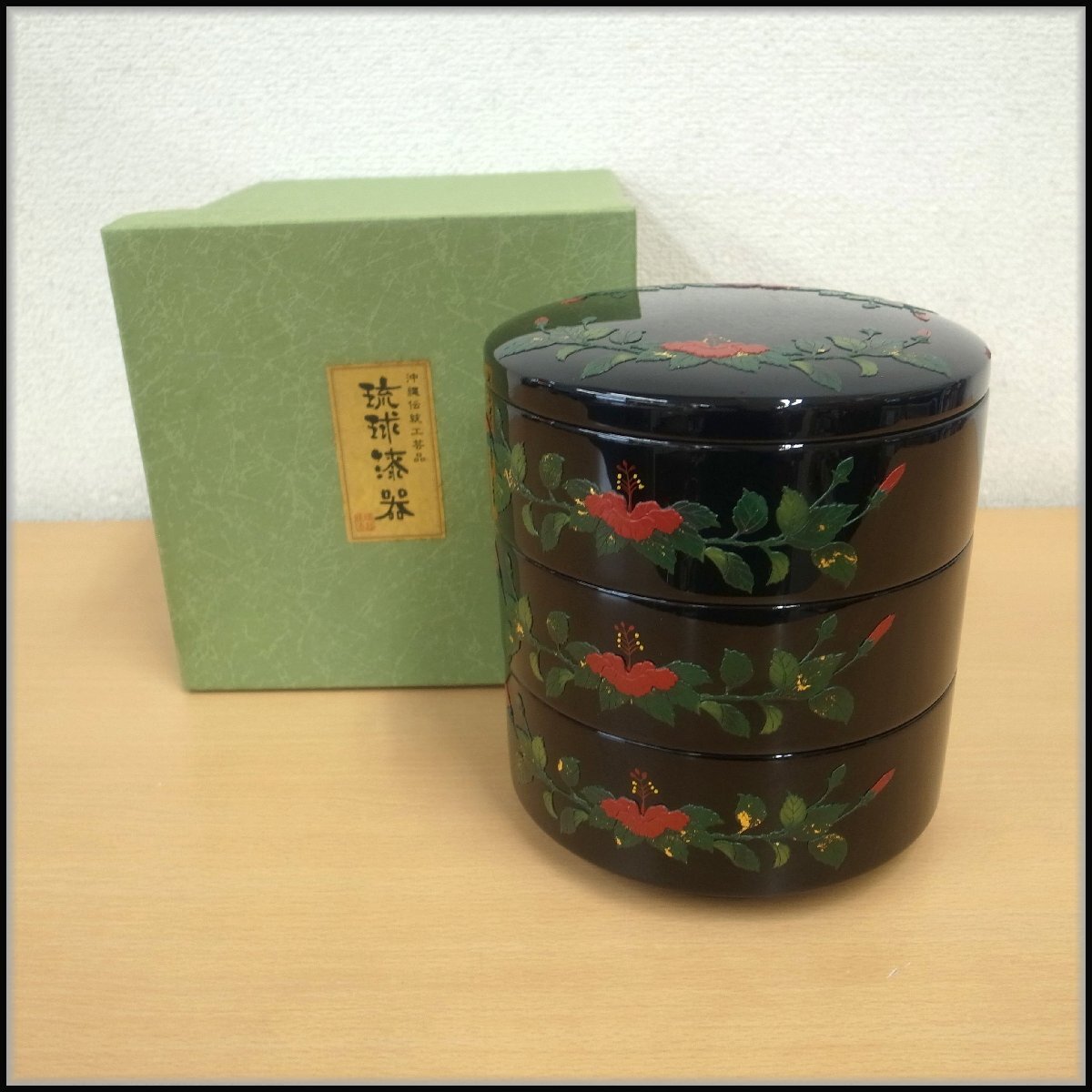 琉球漆器 重箱 琉球漆器 重箱 重箱 – 角萬漆器