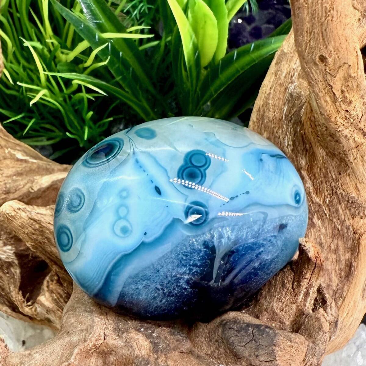 ゴビ瑪瑙 火山湖 原石 S686 ゴビアゲート 天眼石 鉱物 ゴビ瑪瑙 原石