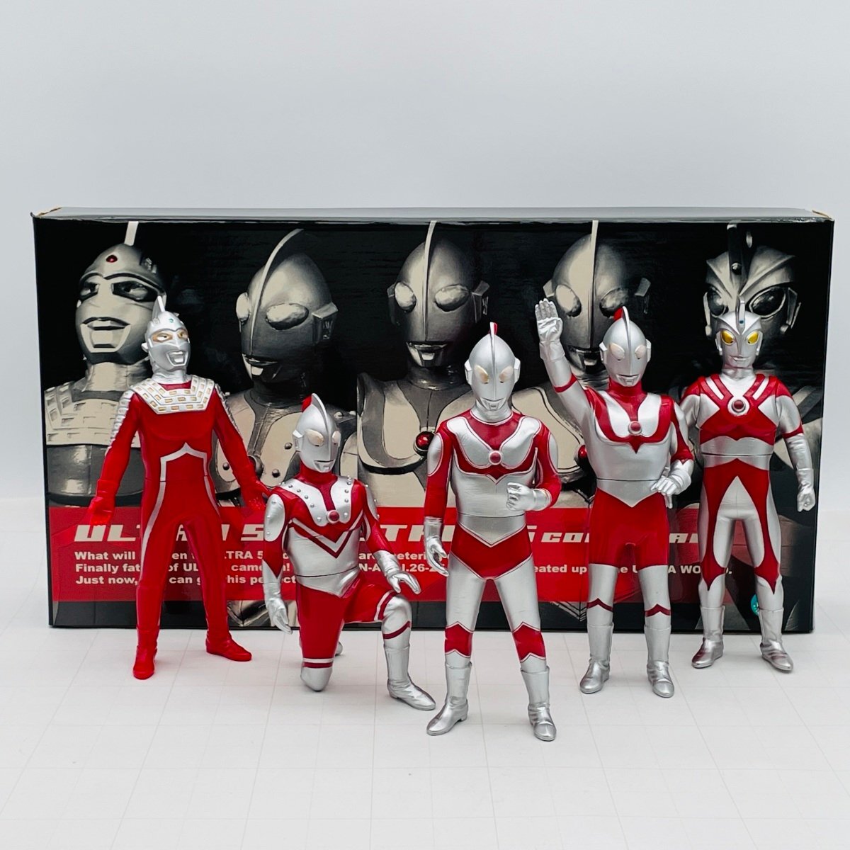 絶版】 箱入り【ウルトラマン・セブン・エース・ゾフィー・レオ】5体