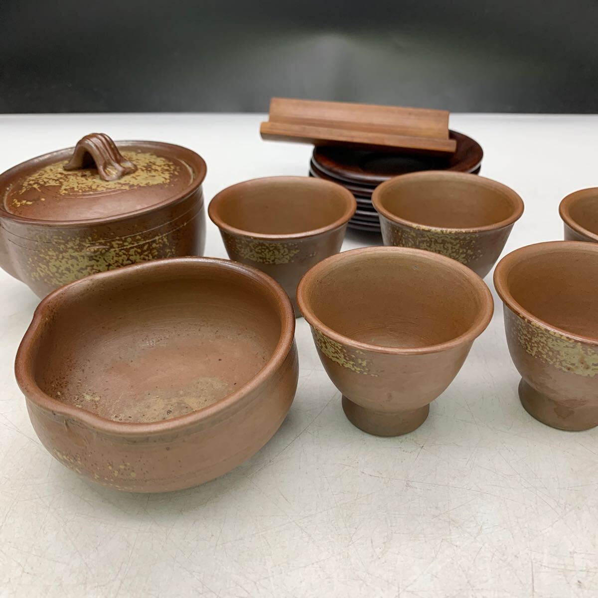 備前 宝瓶 セット 窯元六姓 木村陶峰 煎茶道具