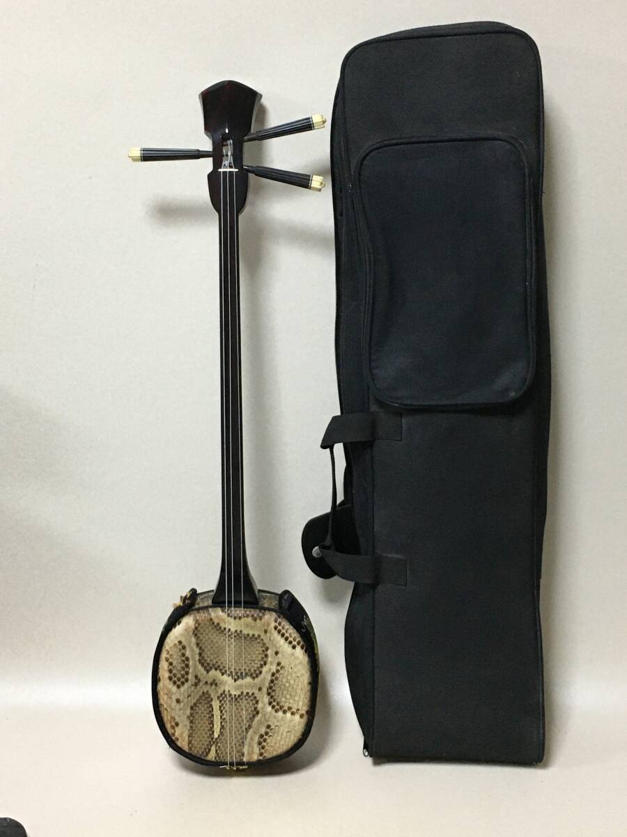 と*や様 ヘビ革 三線 本体 古い 蛇革沖縄三線