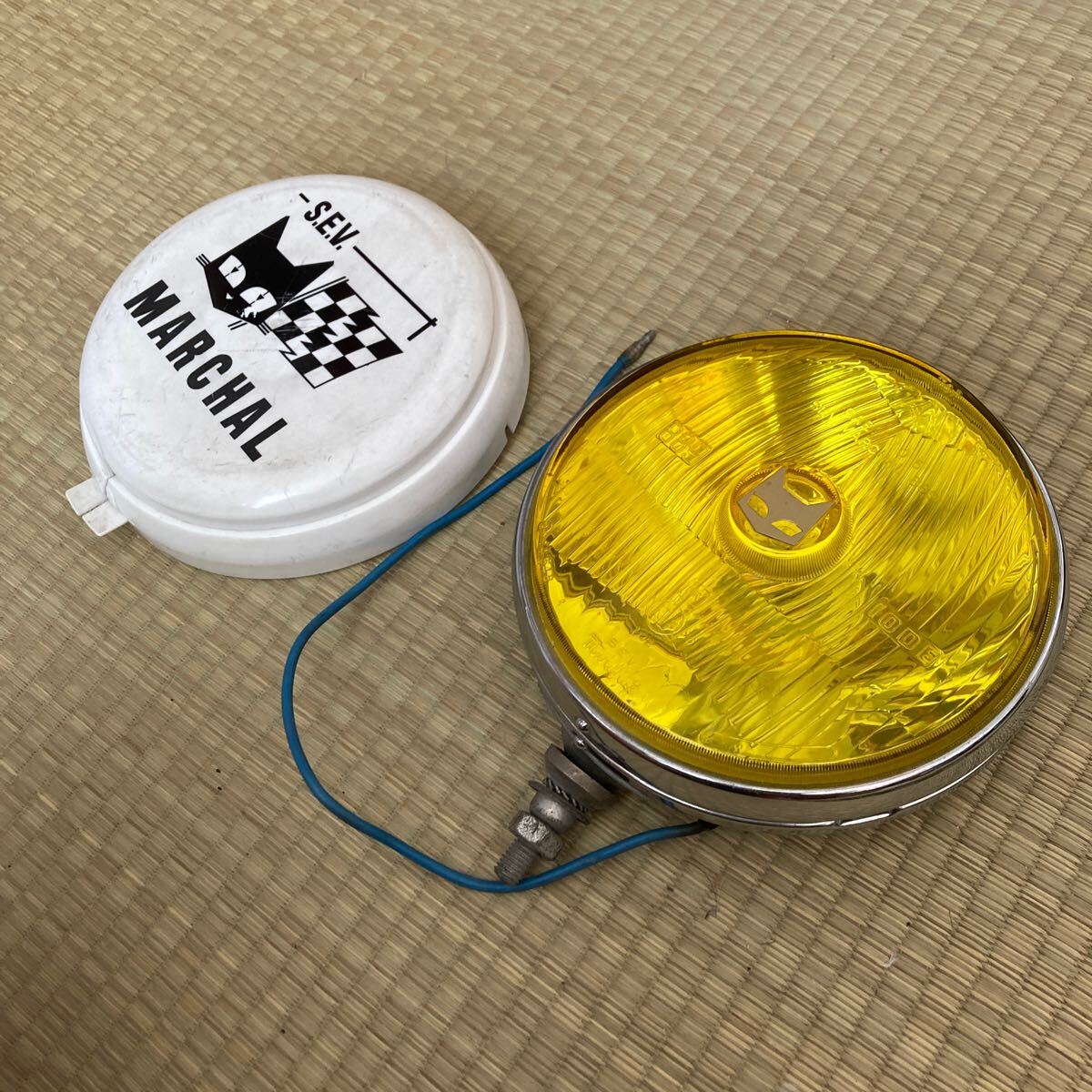 当時物 マーシャル 882 ヘッドライトMARCHAL イエロー フォグランプ