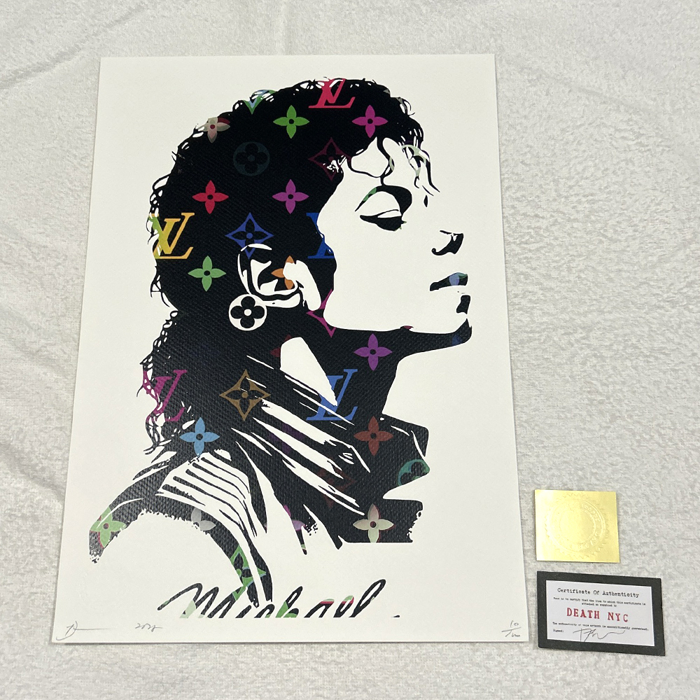 DEATH NYCマイケル・ジャクソン LOUISVUITTON 現代アート 世界限定100