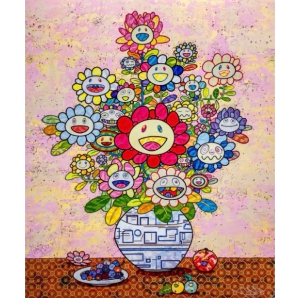 新品・未開封】村上隆 直筆サイン入り エディションプリント お花が