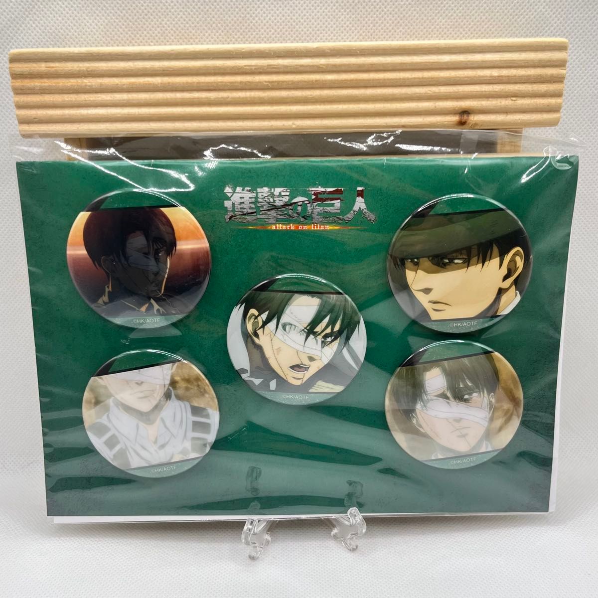 進撃の巨人 スターフライヤー 缶バッジ 4個セット リヴァイ ハンジ