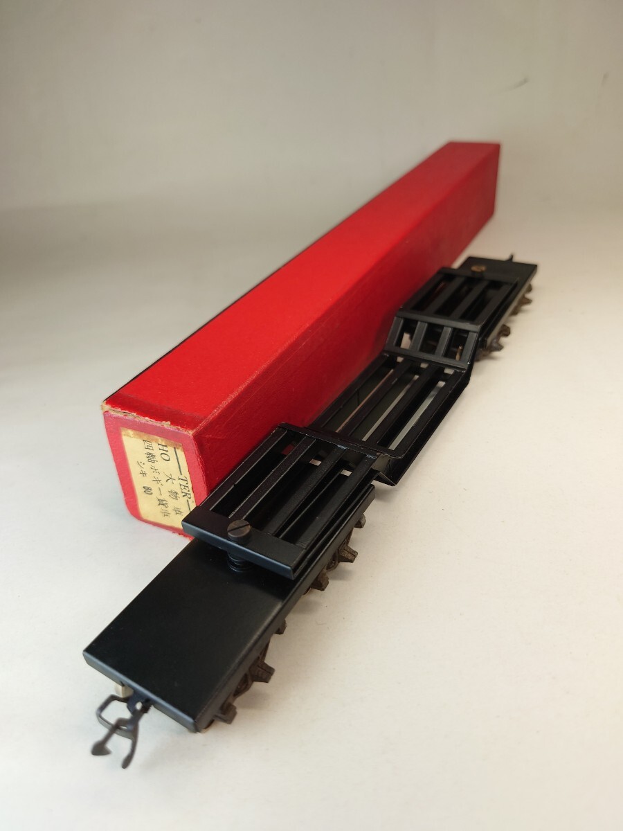 HOゲージ】国鉄 シキ60形 大物車 四軸ボギー貨車 TER製 箱付