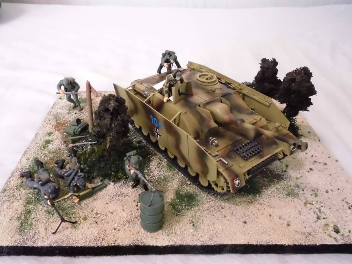 戦場ディオラマ模型完成品1/35 戦場ディオラマ模型完成品1/35 戦場