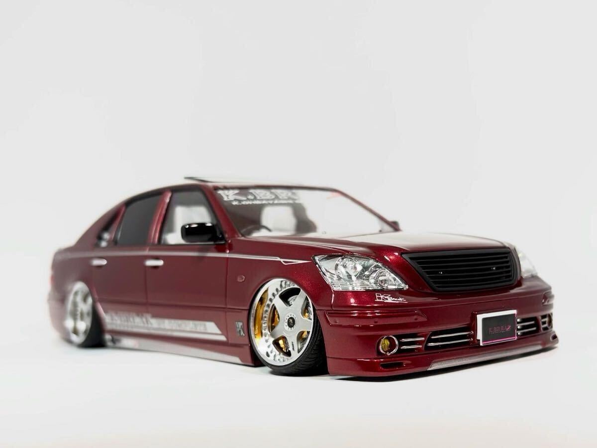 旧車VIPカープラモデル完成品アオシマ30セルシオ 旧車VIPカー