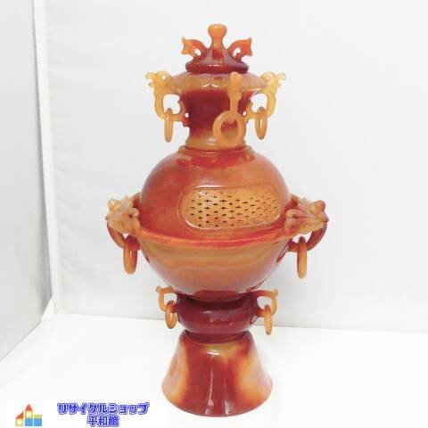 瑪瑙彫刻香炉 中国美術 瑪瑙彫刻香炉 中国美術 瑪瑙彫刻香炉 中国美術