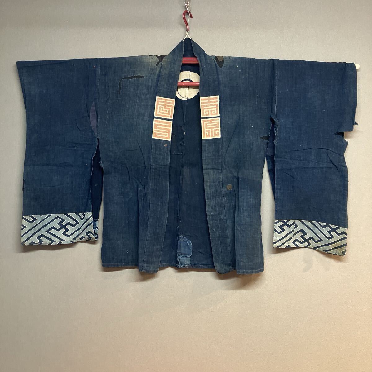 襤褸 藍染 麻？ 木綿？ 野良着 もんぺ 昭和 大正 明治 ぼろ らんる