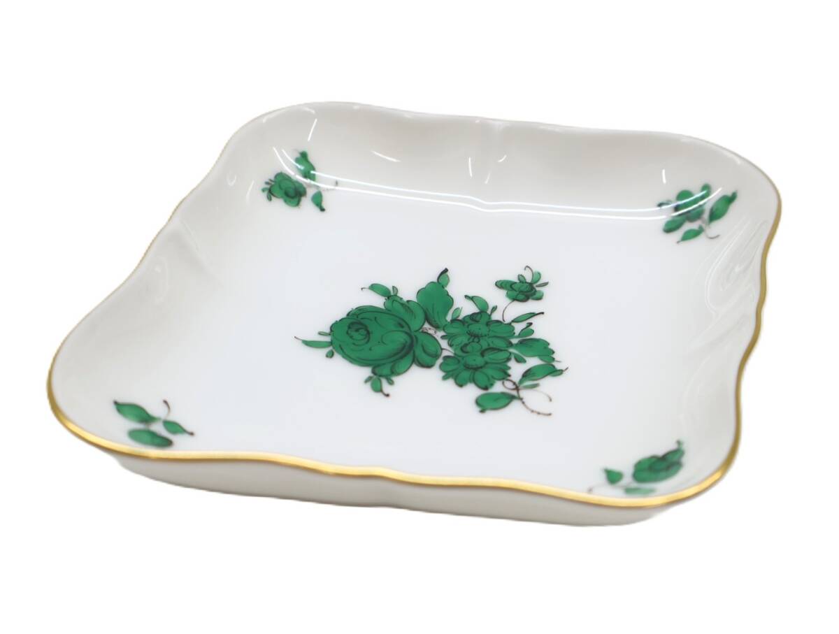 希少 アウガルテン AUGARTEN モミの枝 プレート 2客 ハンドペイント