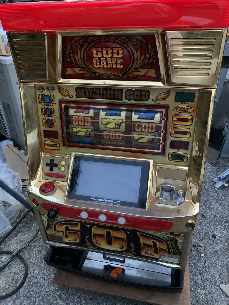 ミリオンゴッド 初代 パチスロ実機 Yahoo!オークション - パチスロ4