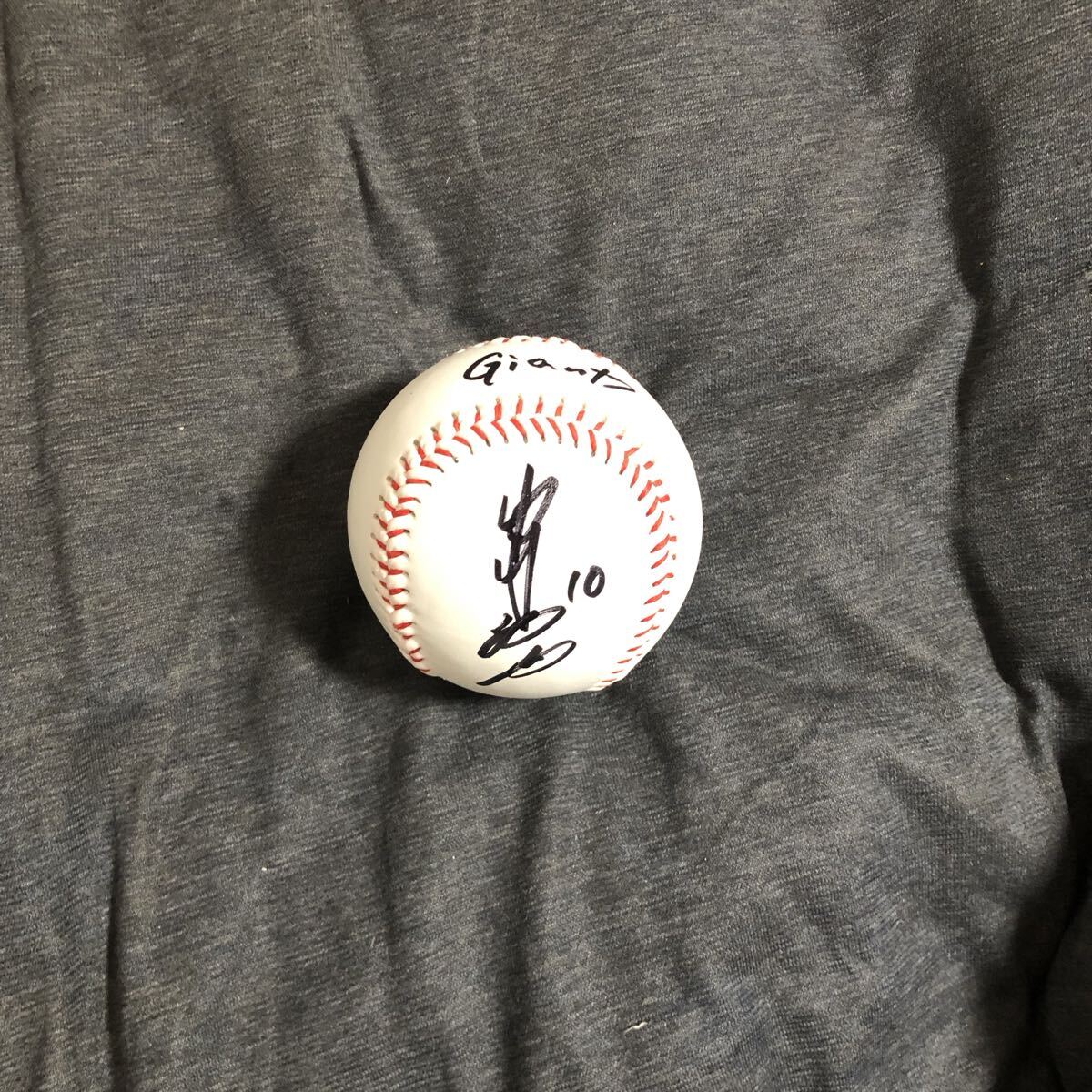 巨人 読売ジャイアンツ 甲斐拓也 直筆 サイン ボール ファンフェスタ