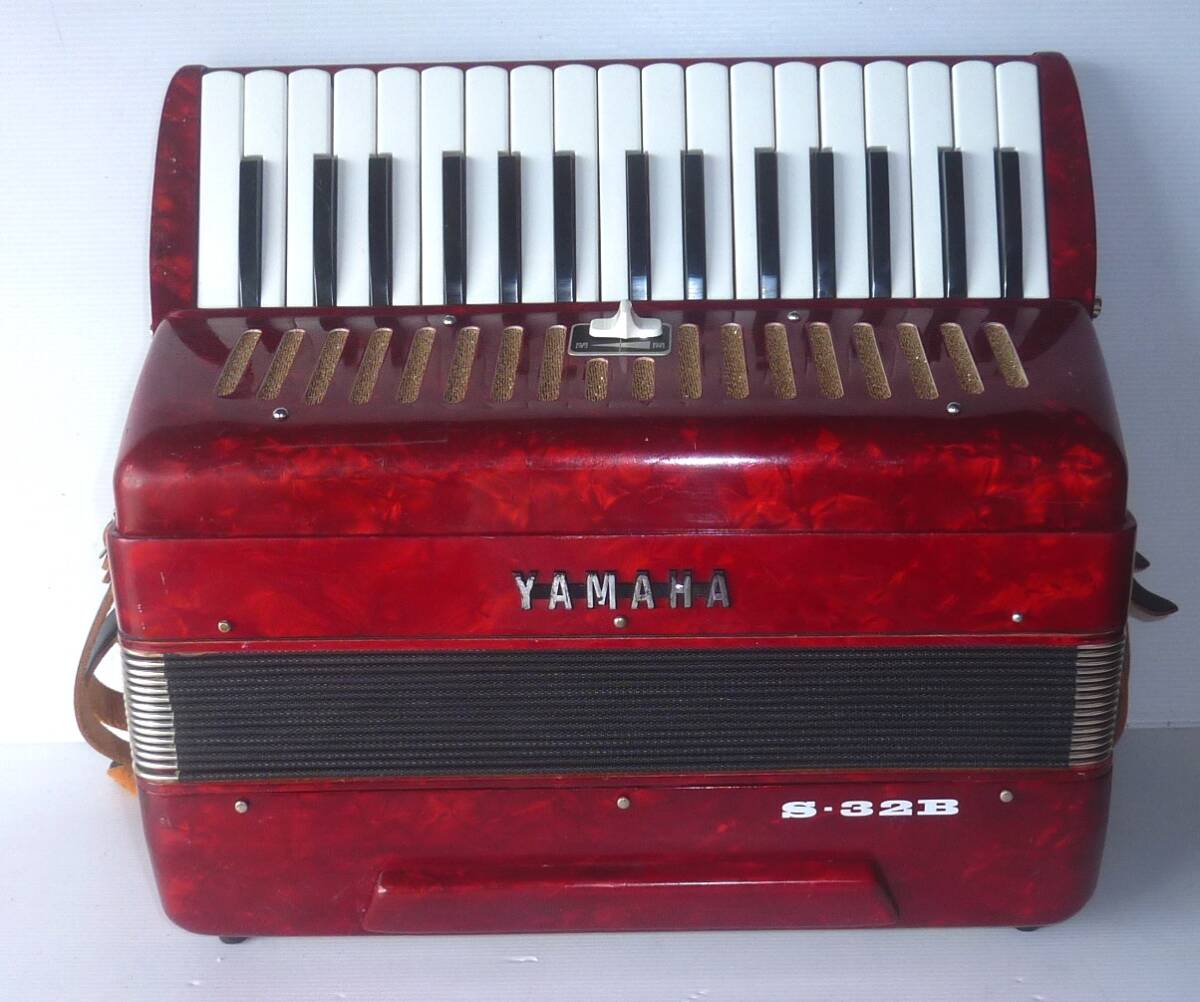 YAMAHA アコーディオン S-32c ソプラノ 32鍵盤 希少 レッド YAMAHA