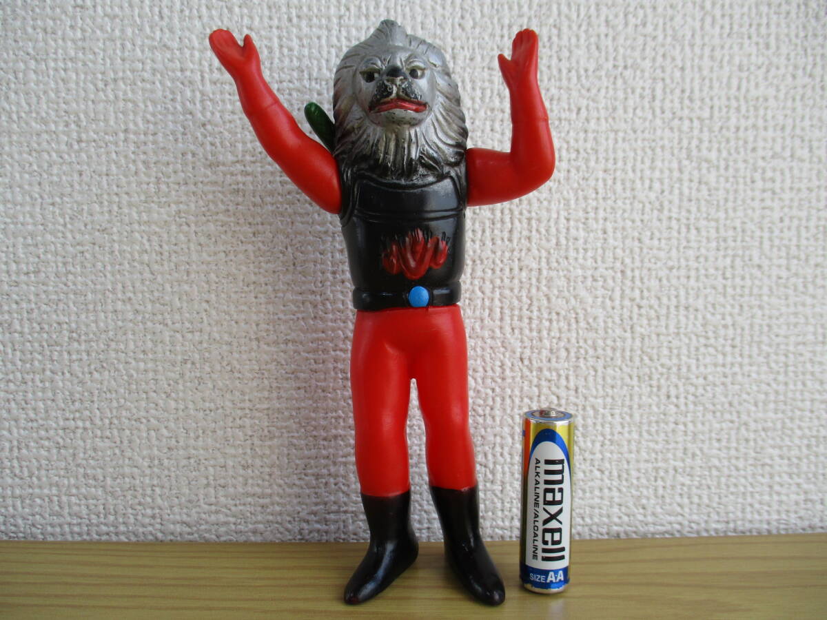 無版権 怪傑ライオン丸 ソフビ フィギュア 当時物 パチソフビ 【袋入り