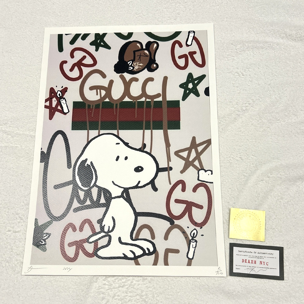 snopy death nyc世界限定100枚スヌーピー アンディウォーホル 世界限定