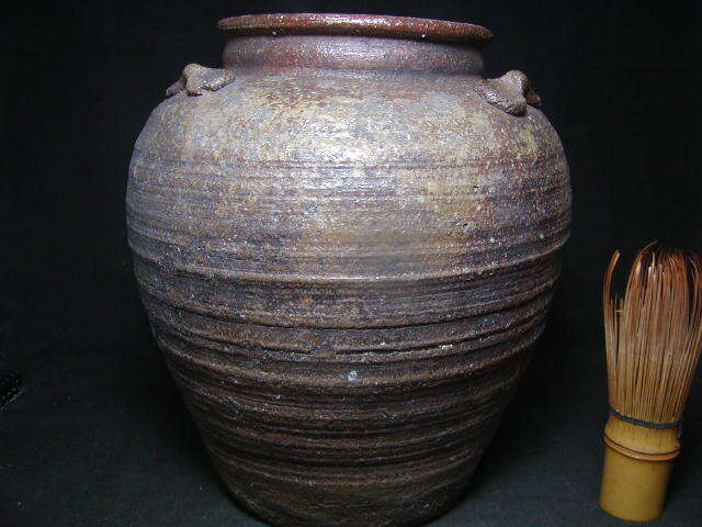 景色の良い窯変備前壺 花器 骨董 古道具 アンティーク 古民芸 古陶磁