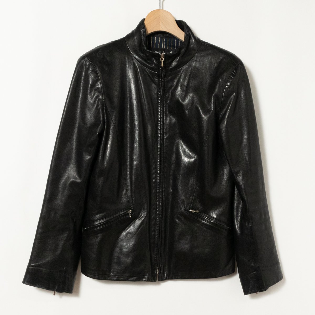 Yahoo!オークション -「agnes b レザー ジャケット」の落札相場・落札価格